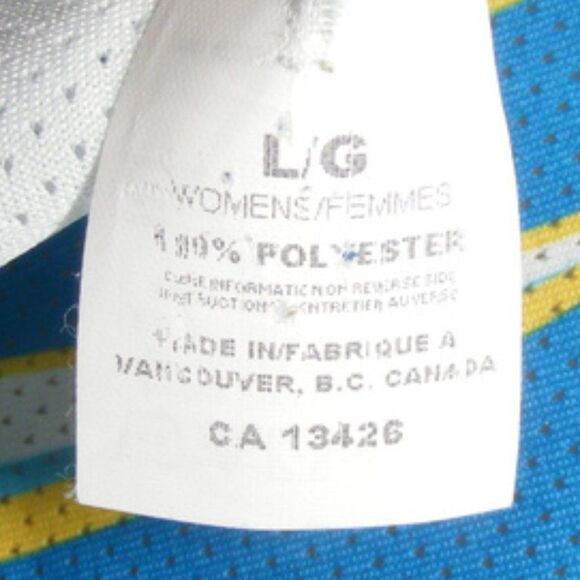 new!! SUGOI Top/Running Singlet, L Mesh Tank, Blue/White, Air-mesh - Picture 5 of 8